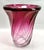 Gelgian Sculpted Crystal Vase with Amethyst Core by Val Saint Lambert, 1950 For Sale - Image 9 of 11