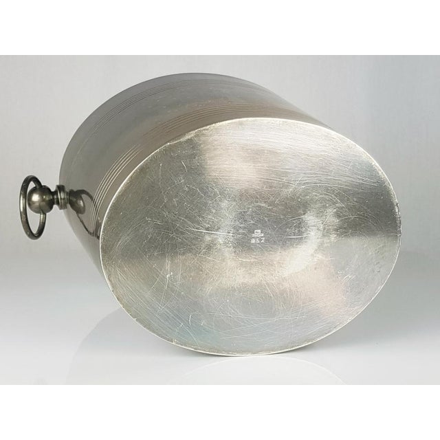 Mid-Century Modern Silver-Plated Metal Ice Bucket from Christofle For Sale - Image 6 of 8
