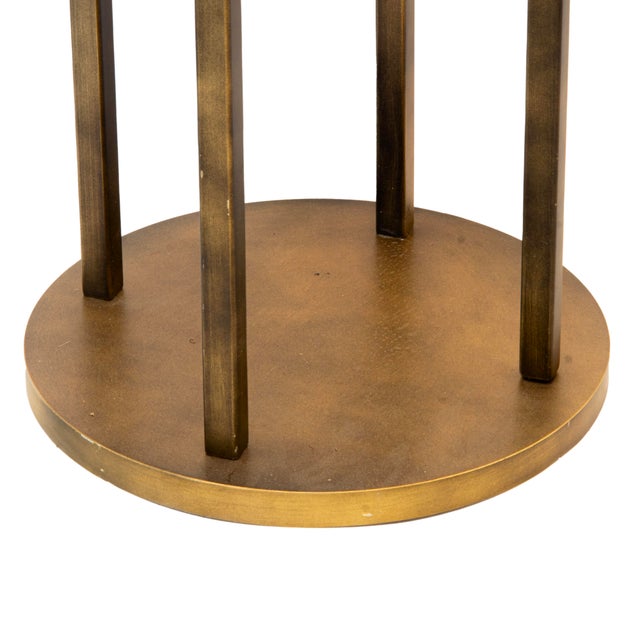 Italian Freestanding Becrux Coat Rack in Burnished Metal For Sale - Image 4 of 7