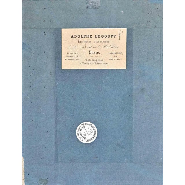 Study of figure is a china ink drawing realized in the mid-19th century by victor chavet (1822-1906). Hand-signed on the...