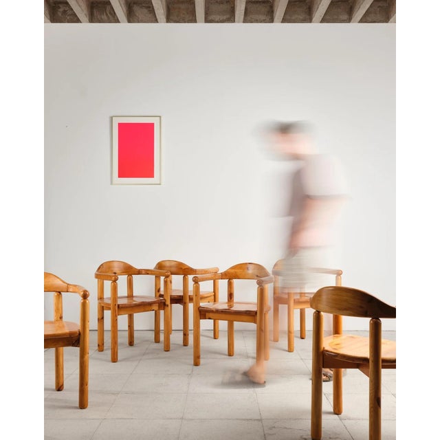 Brutalist Pine Dining Set with Extendable Dining Table and Armchairs by Rainer Daumiller for Hirtshals Savværk, Denmark, 1970s, Set of 7 For Sale - Image 11 of 18