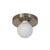 Not Yet Made - Made To Order Globe Flush Mount Brushed Nickel, 3 Inch Glass Globe, by Research.Lighting, Modern, Minimal For Sale - Image 5 of 6
