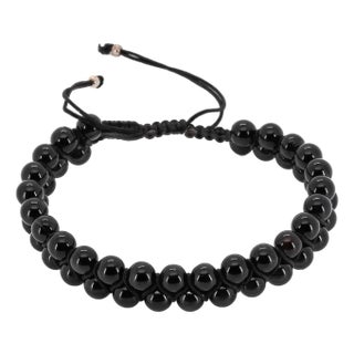 Black Onyx Men's Self Control Bracelet For Sale