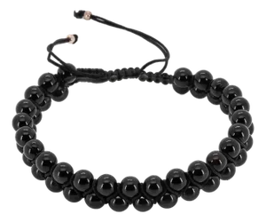 Black Onyx Men's Self Control Bracelet