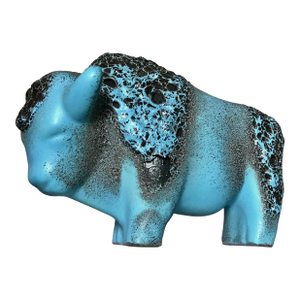 1960's Original Lg Kurt Tschorner for Ruscha Keramik Bull Figurine Fat Lava Germany