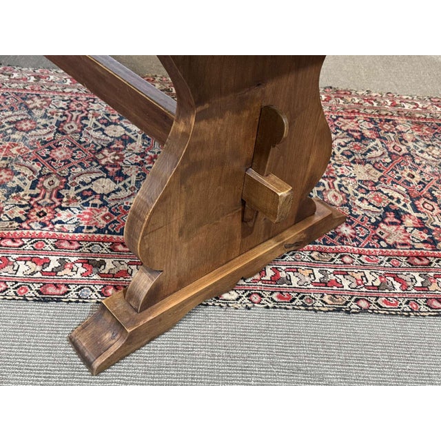 Vintage Mahogany Monastery Table, 1970s For Sale - Image 14 of 18