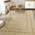 Textile 9x12 Jasmine Alluring Beige Solid Open Modern Handmade Wool Carpet Rug For Sale - Image 7 of 8
