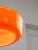 Mid-Century Modern Italian Orange Glass and Brass Pendant Lamp For Sale - Image 10 of 15