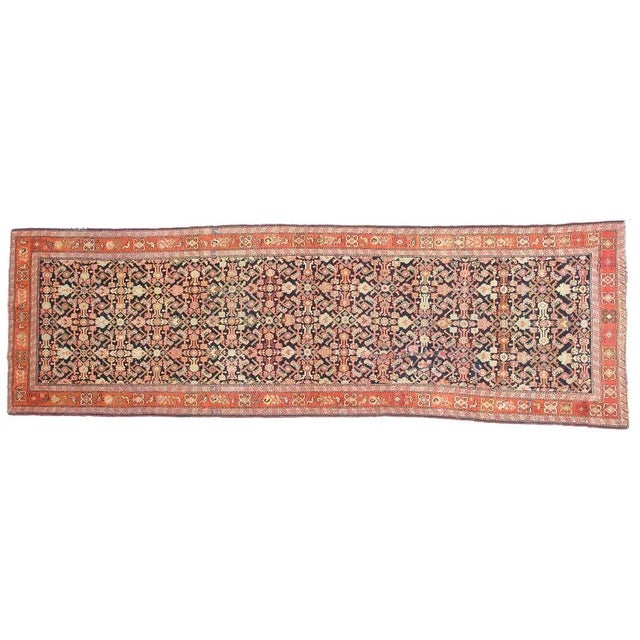 Wool on wool pile genuine hand made antique Russian Karabagh runner-