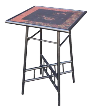 Japan-Lacquered Table from Arts & Crafts-Era, England