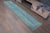 1970 Vintage Handwoven Turquoise Turkish Runner For Sale - Image 10 of 10