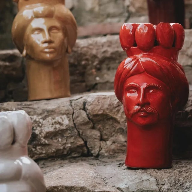 Contemporary Soliman of India Corallo Di Sciacca Sculpture by Crita For Sale - Image 3 of 4