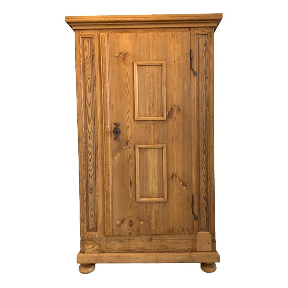 Baroque Farmhouse Cabinet in Softwood For Sale