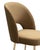 Swell Cognac Velvet Chair For Sale - Image 4 of 7