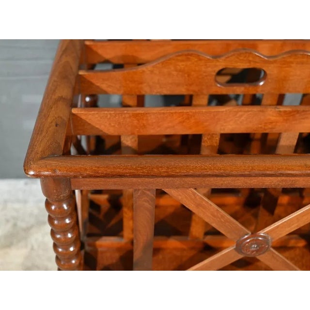Louis Philippe Magazine Rack in Mahogany For Sale - Image 6 of 18