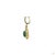 0.32 Carat Rose Cut Diamond Emerald Ruby Gold Earrings, Pair For Sale - Image 4 of 9