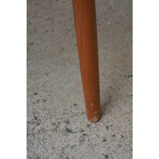 Mid Century Modern Square Danish Teak Coffee Table W/Cane Shelf Attributed to Gunnar Schwartz For Sale - Image 10 of 18