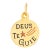 Vintage Portuguese Enamel Charm Deus Te Guie 19k Yellow Gold May God Guide You For Sale