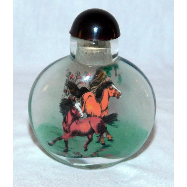 Glass Mid 20th Century Chinese Snuff Bottle For Sale - Image 7 of 7