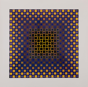 Victor Vasarely, ALOM, Etching