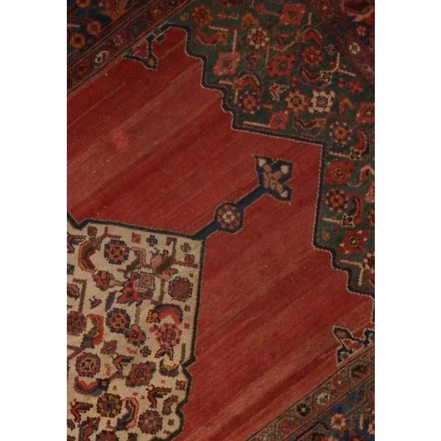 Hand Knotted Antique Mahal Rug - 5'3" X 11'3" For Sale - Image 4 of 6