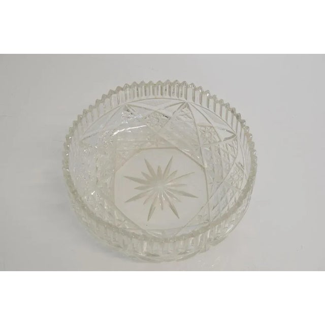 Made in Czechoslovakia. Made of cut glass. Original condition. This piece is attributed to the mentioned designer/maker....