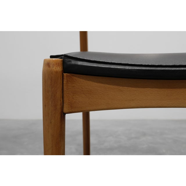 Mid-Century Modern Belgian Teak Dining Chairs, 1960s, Set of 6 For Sale - Image 11 of 16