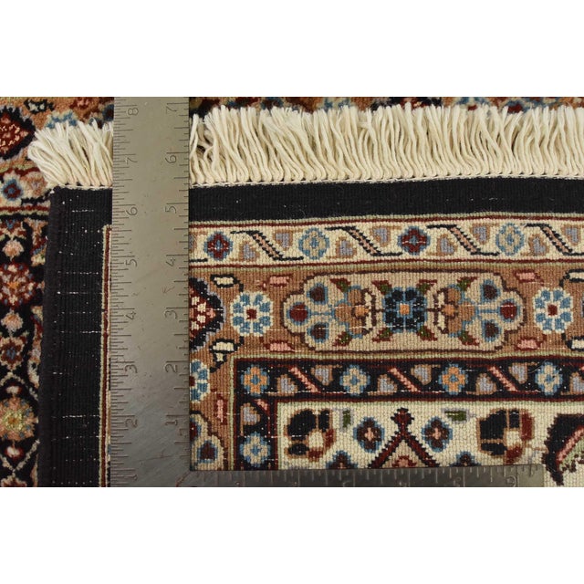 Fine Mood Rug 5’6” X 7’8” Blue Wool Vintage Hand-Knotted Carpet For Sale - Image 13 of 13