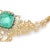 Gia Certified Belle Époque 14k & 22k Gold Necklace With 45.8ct Colombian Emeralds & 15.9ct Diamonds, Circa 1900 For Sale - Image 10 of 16
