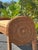 Wood Vintage Wicker Bench | Coastal Rattan Barrel-Back Settee With Cushion For Sale - Image 7 of 10