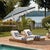 Elevate your outdoor oasis with the Lucerna 9 ft Crank Umbrella. Featuring a chic hunter green stripe, this umbrella...