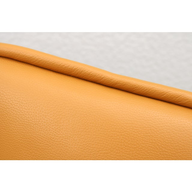 Modern Contemporary Knoll Jehs+Laub Swivel Lounge Chairs in Tan Leather - A Pair For Sale - Image 15 of 18