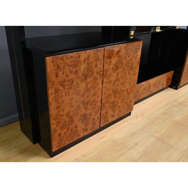 Library in Burl and Lacquer from Paul Michel For Sale - Image 4 of 18
