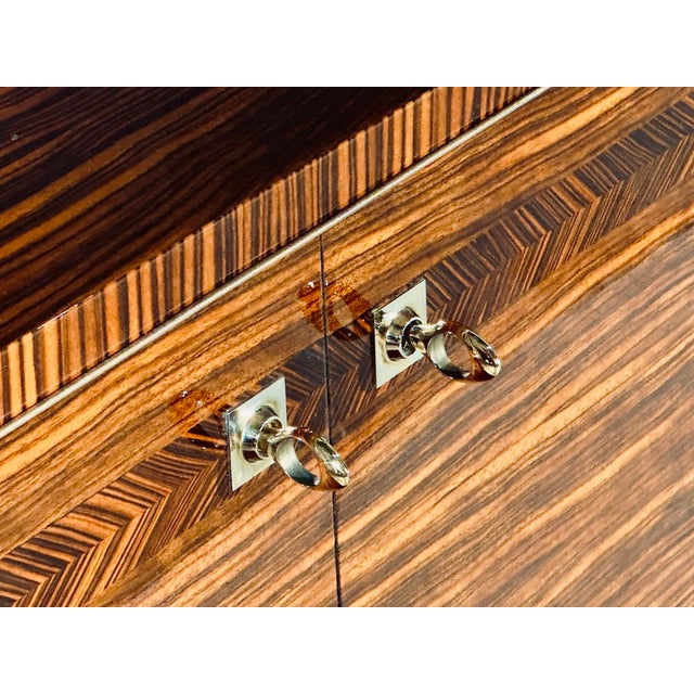 Macassar Ebony French Credenza by N. F. Ameublement, 1950 For Sale In Chicago - Image 6 of 9