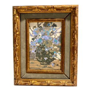 Small Abstract Flower Painting by North Carolina Artist Nanci Blair Closson