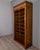 Rolling shutter filing cabinet, wooden structure with 14 upper compartments and 8 lower compartments, gold-plated brass...