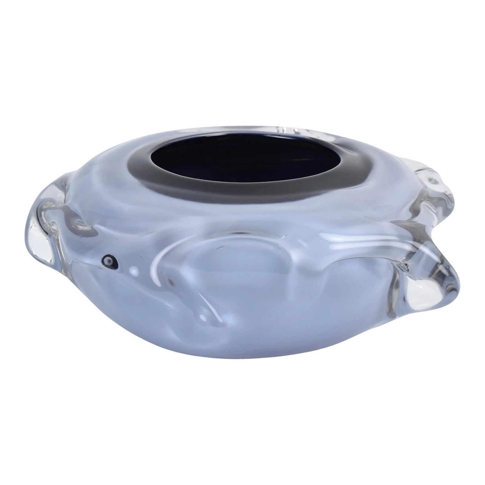 Vintage Blown Art Glass Bowl by Malis & Jaffe for Germantown Glassworks