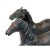 Metal Chinese Bronze Brown Metal Racing Horse Figures - a Pair For Sale - Image 7 of 9