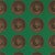 Zoffany Medallion Wallpaper in Malachite/Gold - a Sample For Sale