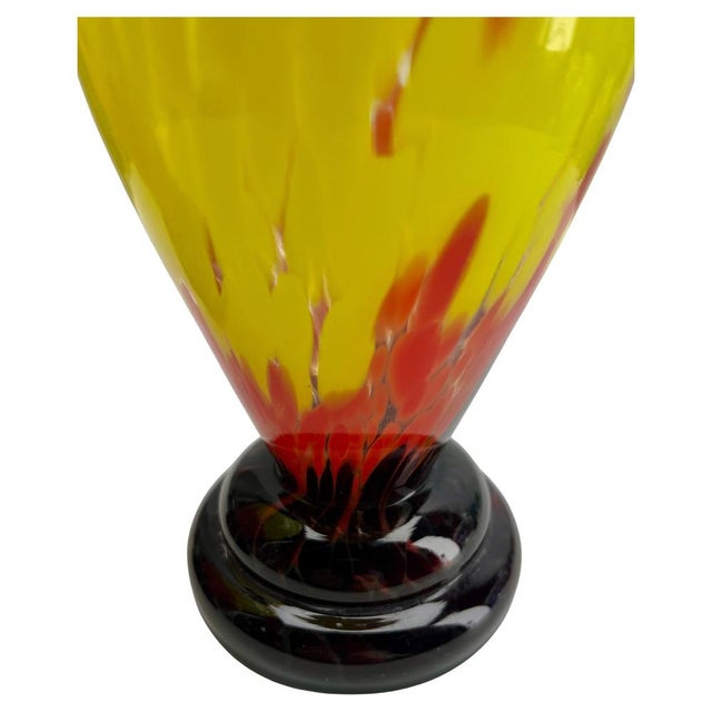Art Deco Vases in Layered Glass by Henri Heemskerk, 1933, Set of 2 For Sale - Image 6 of 9