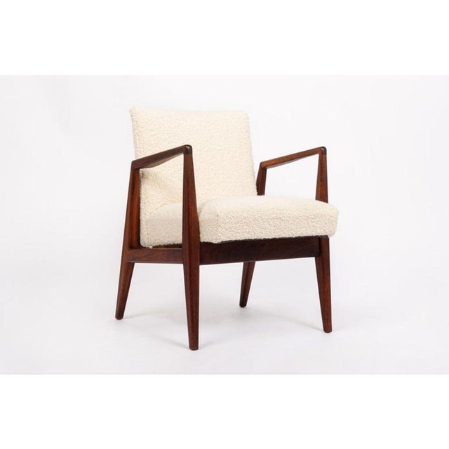 Beige Mid Century Cream Upholstered Lounge Chairs by Jens Risom, 1960s For Sale - Image 8 of 11