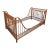 Vintage Rattan & Bamboo Sleigh Bed, Chinoiserie Style For Sale