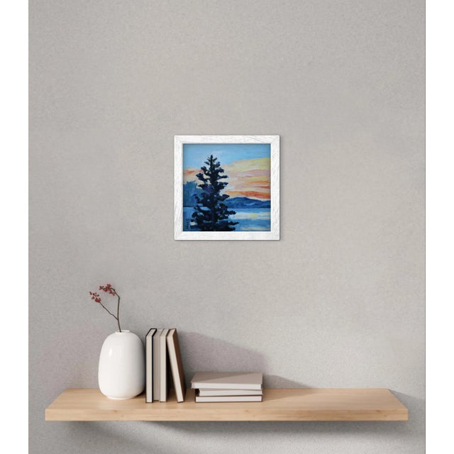 Lake Tahoe Sunset, Modern Oil Painting For Sale - Image 4 of 8