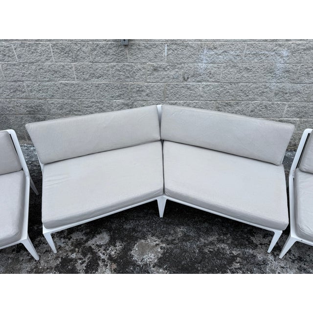 White Still 3 Piece Sectional by Richard Frinier for Brown Jordan For Sale - Image 8 of 18