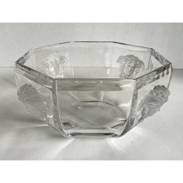 Rosenthal Versace Rosenthal Medusa Lumiere Crystal Bowl For Sale - Image 4 of 12