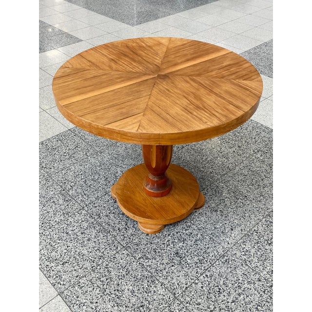 1930s Swedish Art Deco Walnut Center Table For Sale In New York - Image 6 of 14