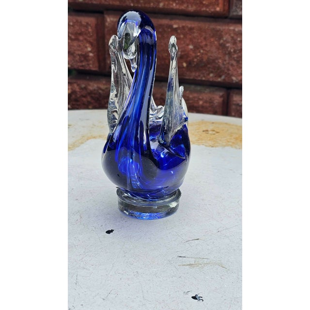 Glass Swan Figurine, 1960s For Sale - Image 3 of 8