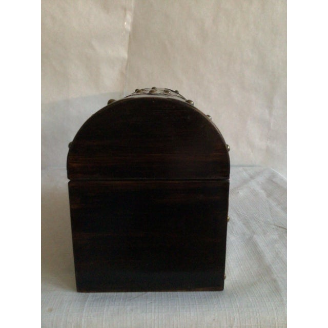 Wood 1880s Madagascar Rosewood and Brass Letter Box For Sale - Image 7 of 12
