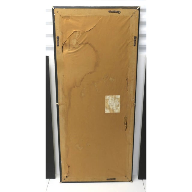 80s Modern Disco Gold Full Length Wall or Floor Mirror For Sale - Image 11 of 11