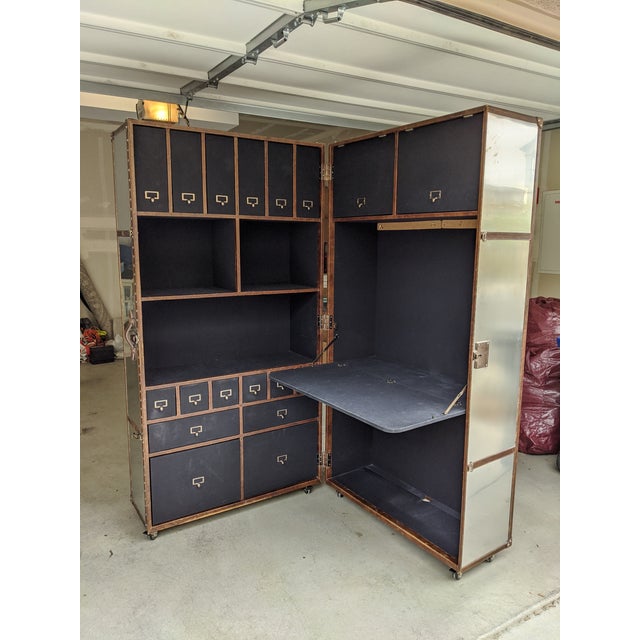 Mayfair Steamer Trunk Secretary Desk Chairish